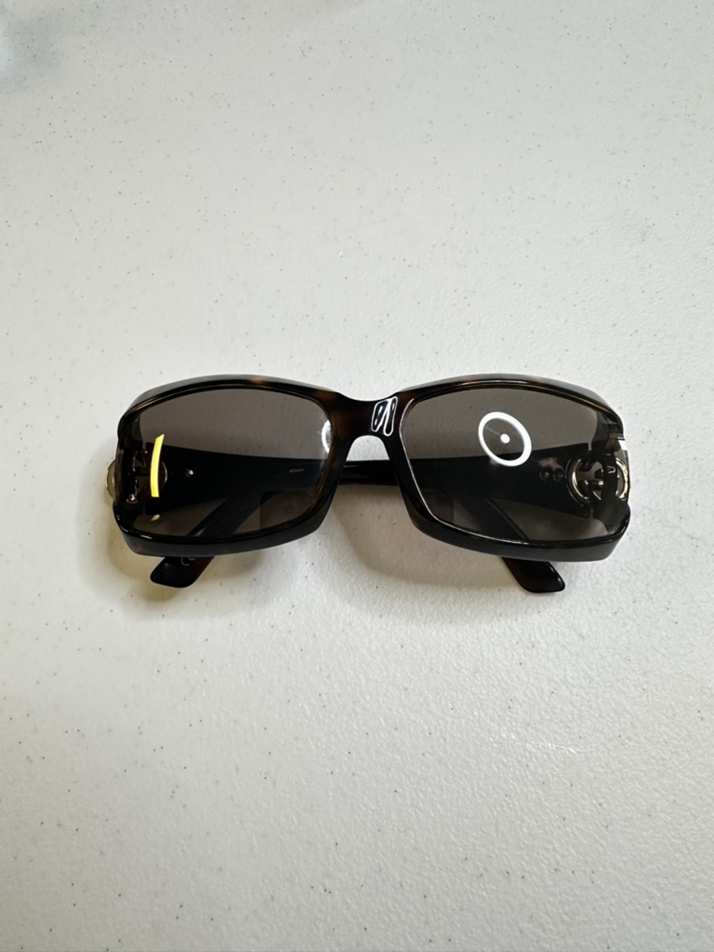 Gucci Tortoiseshell Sunglasses with Gold GG Emblem